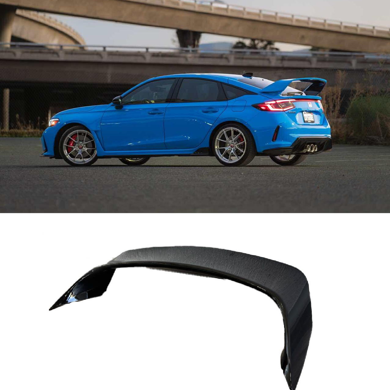 Epsilon+ Sport Wing on an 11th gen Honda Civic Type R