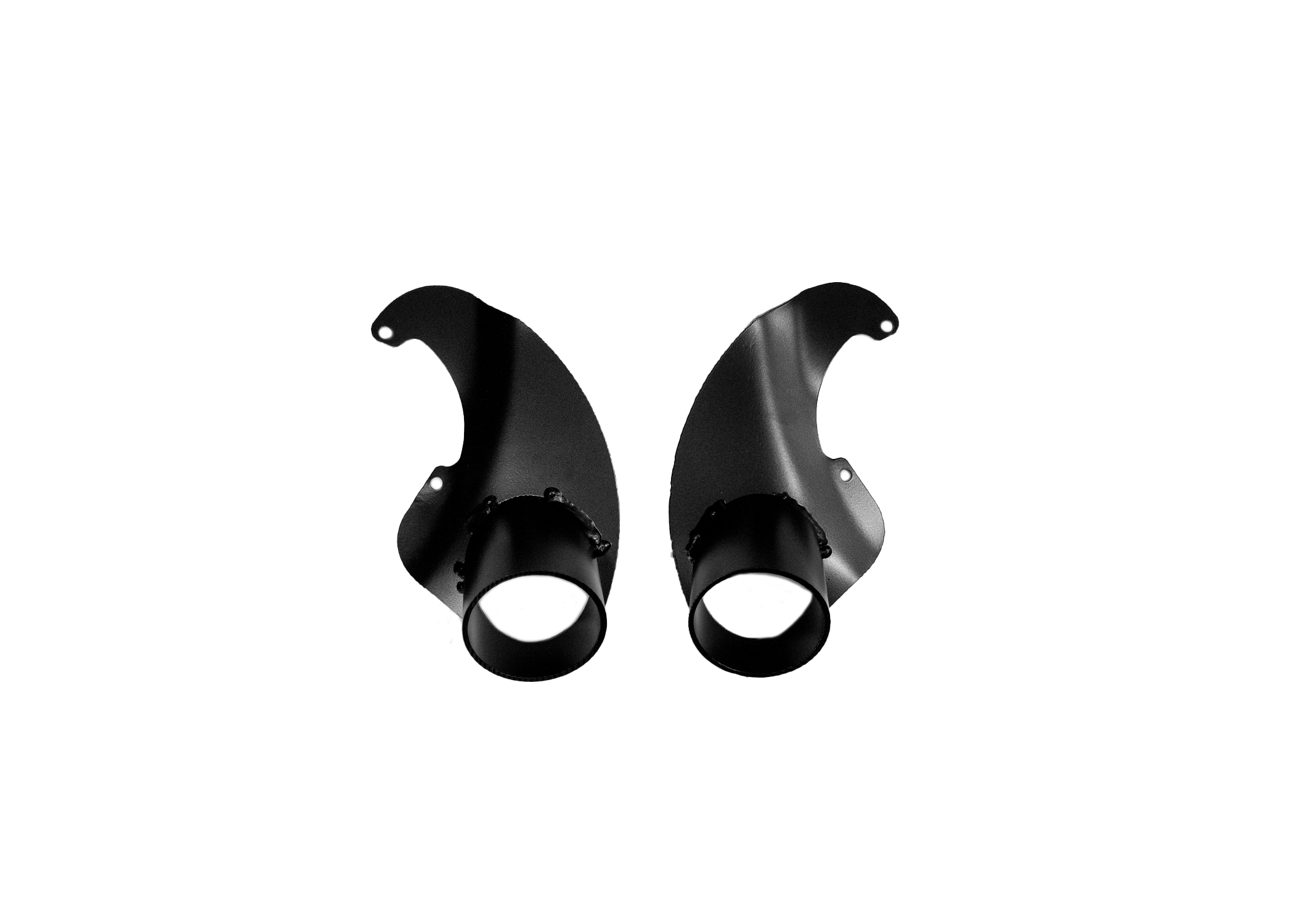 Pair of aluminum brake rotor ducts for the Civic Coupe FG2