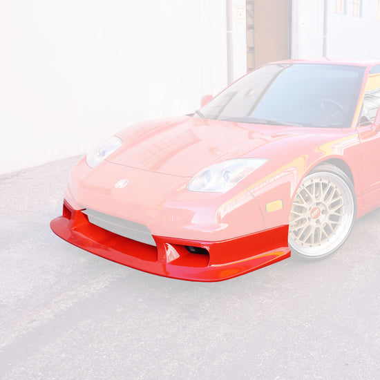 Red Acura NSX NA2 with the Epsilon+ R-GT front lip, front three-quarter view
