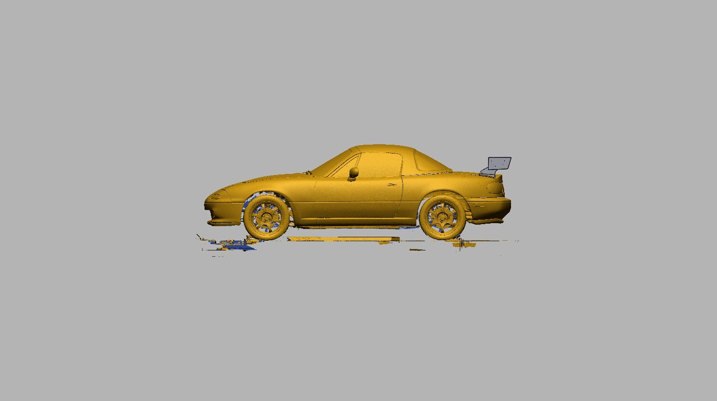 Mazda Miata NA with TC Wing, side profile alternate angle
