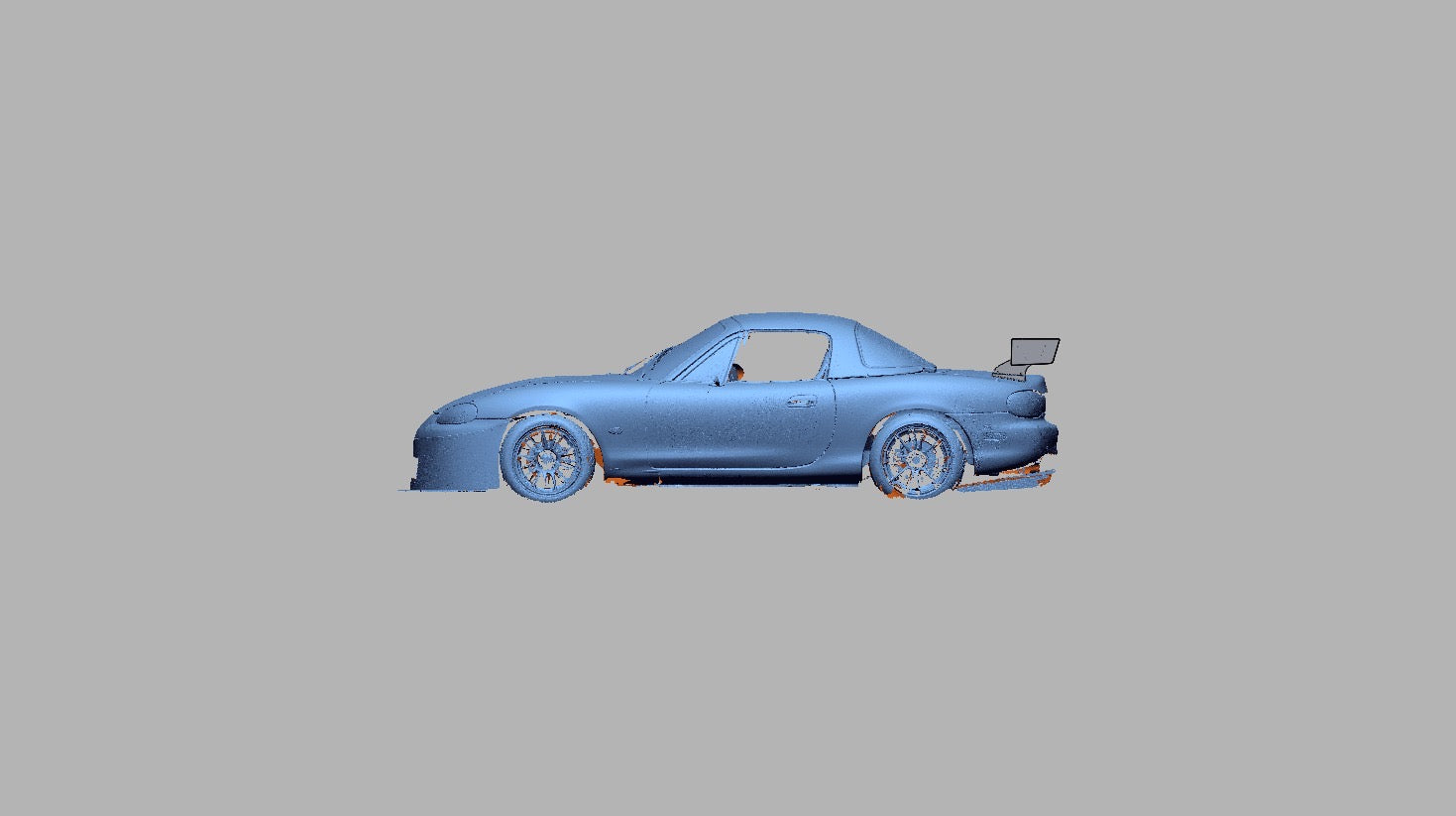 Mazda Miata NB with TC Wing, side profile view