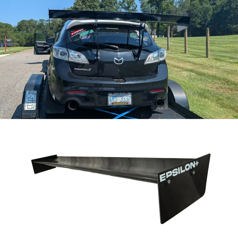 Mazdaspeed3 Gen2 BL with the Epsilon+ TC Wing installed, shown above the TC Wing airfoil
