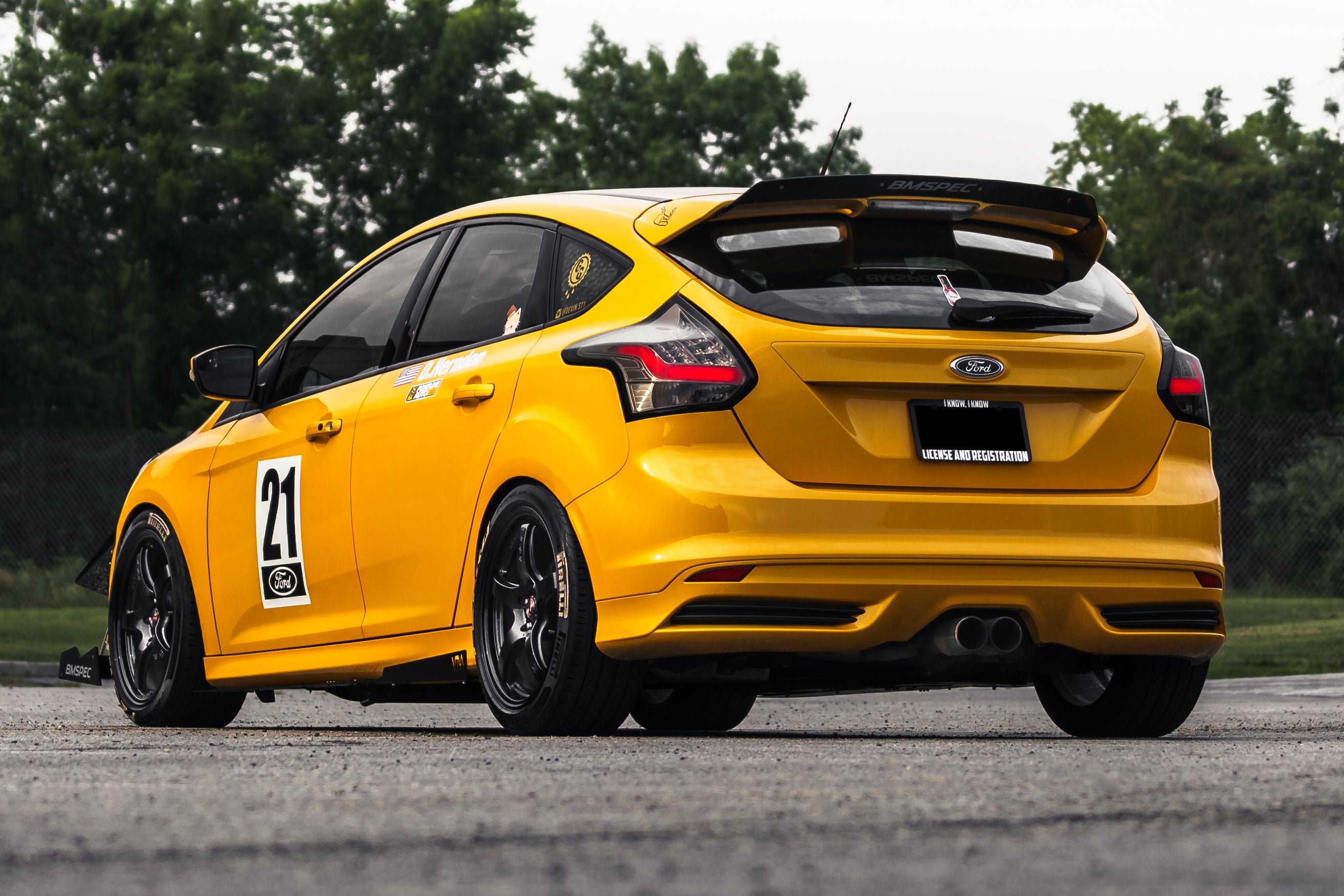 Rear spoiler extension for Ford Focus ST (Mk3, 2013-2018)