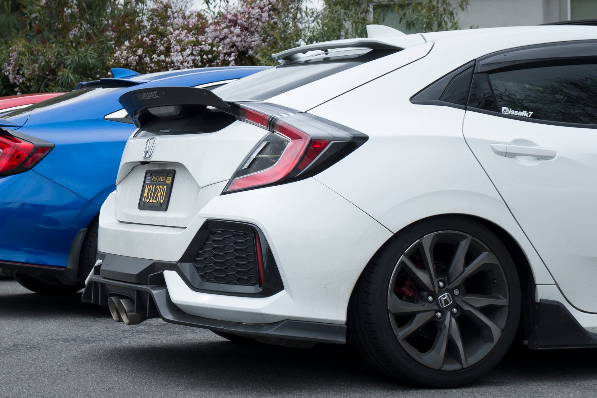 Rear spoiler extension for Honda Civic Hatchback (FK7, 2016-2021)