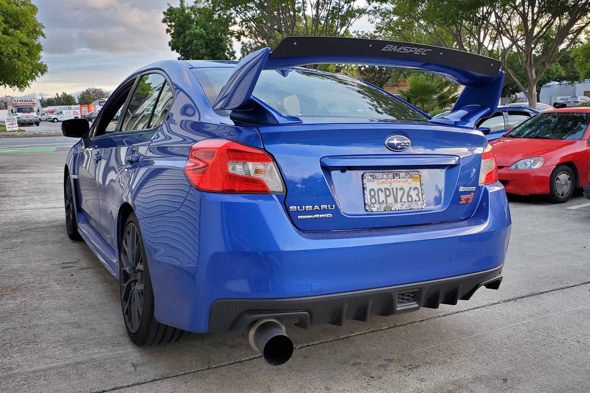 Rear spoiler extension for Subaru STI (VA, 2015-2021)