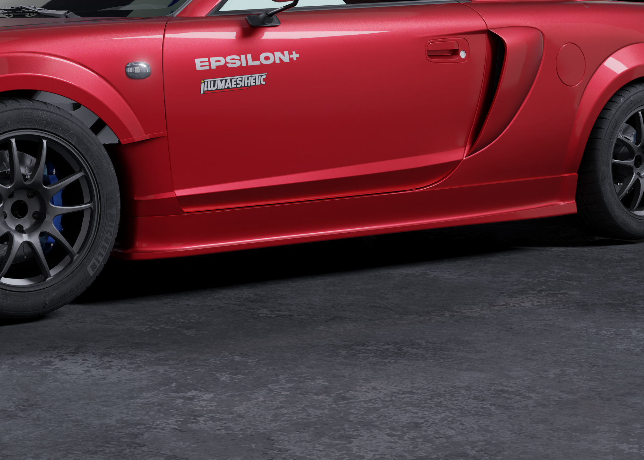 EPSILON+ Side Skirt Fender Combo – Toyota MR2 Spyder (ZZW30, 2000-2005)