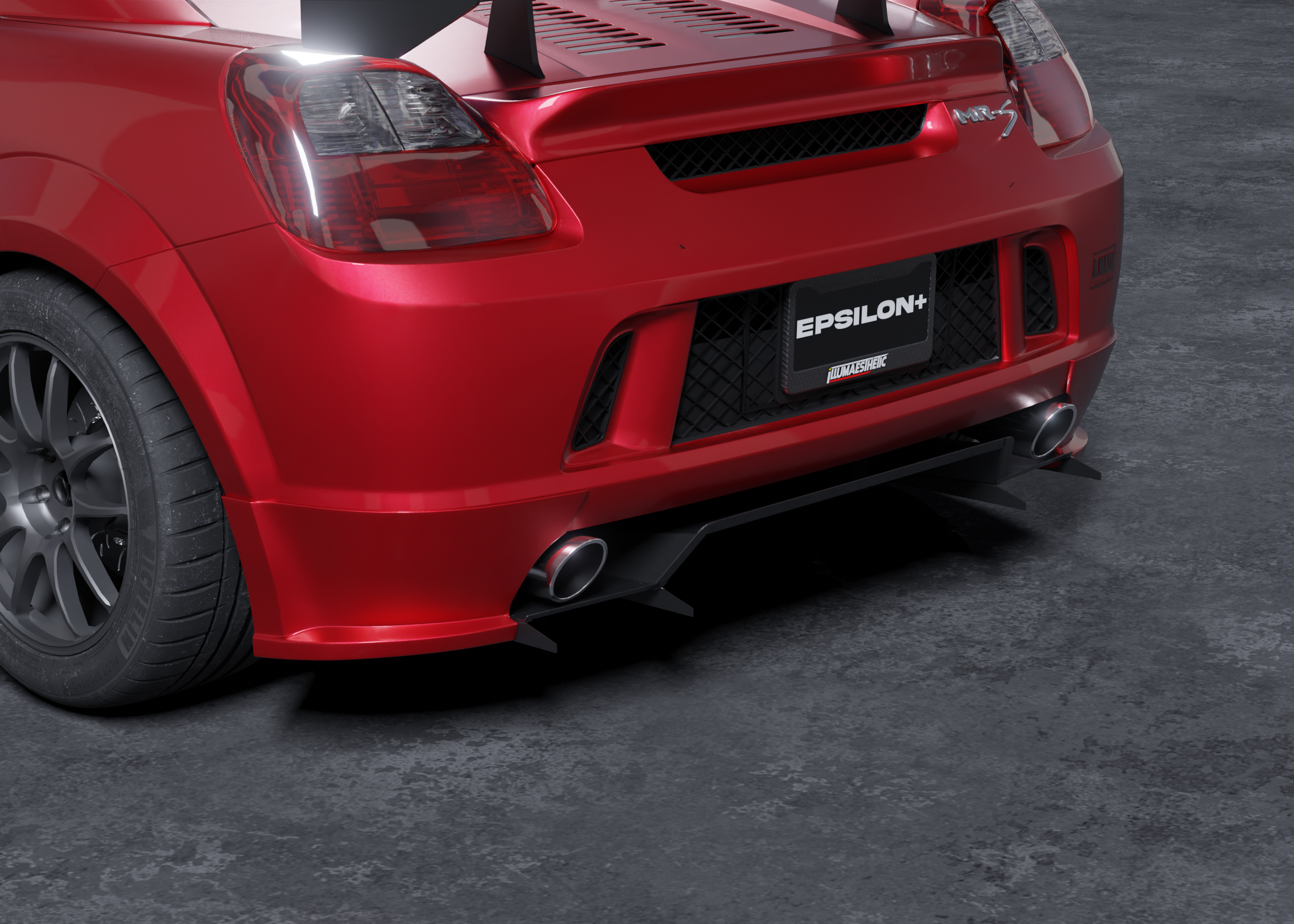 Rear Bumper Spats – Toyota MR2 Spyder (ZZW30, 2000-2005)