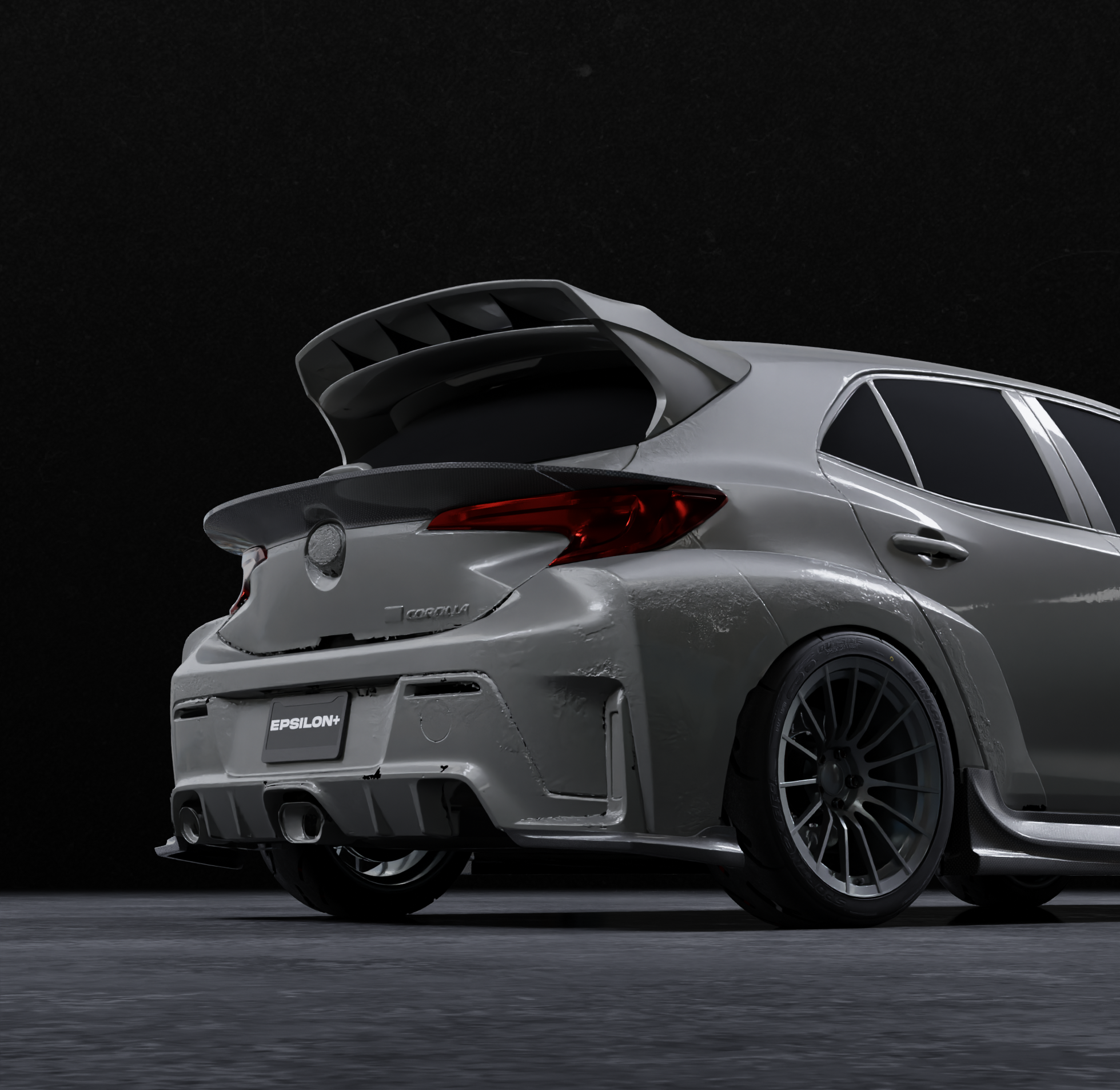 (PRE-ORDER) Mid Wing – TOYOTA COROLLA HATCHBACK (E210, 2019-2025+)