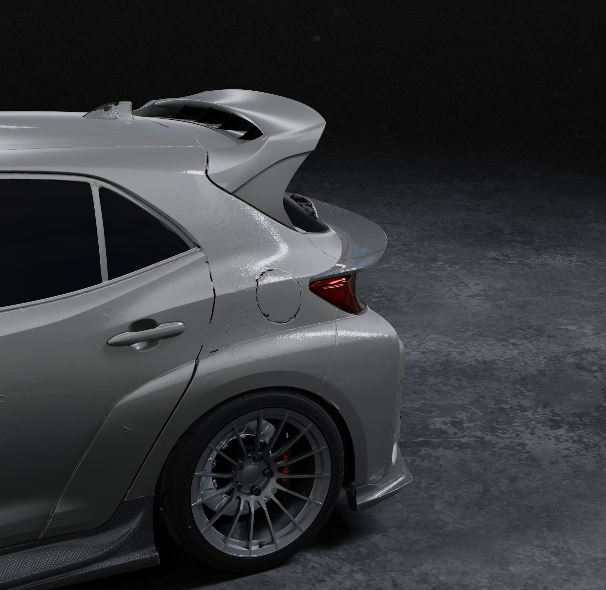 (PRE-ORDER) Mid Wing – TOYOTA COROLLA HATCHBACK (E210, 2019-2025+)