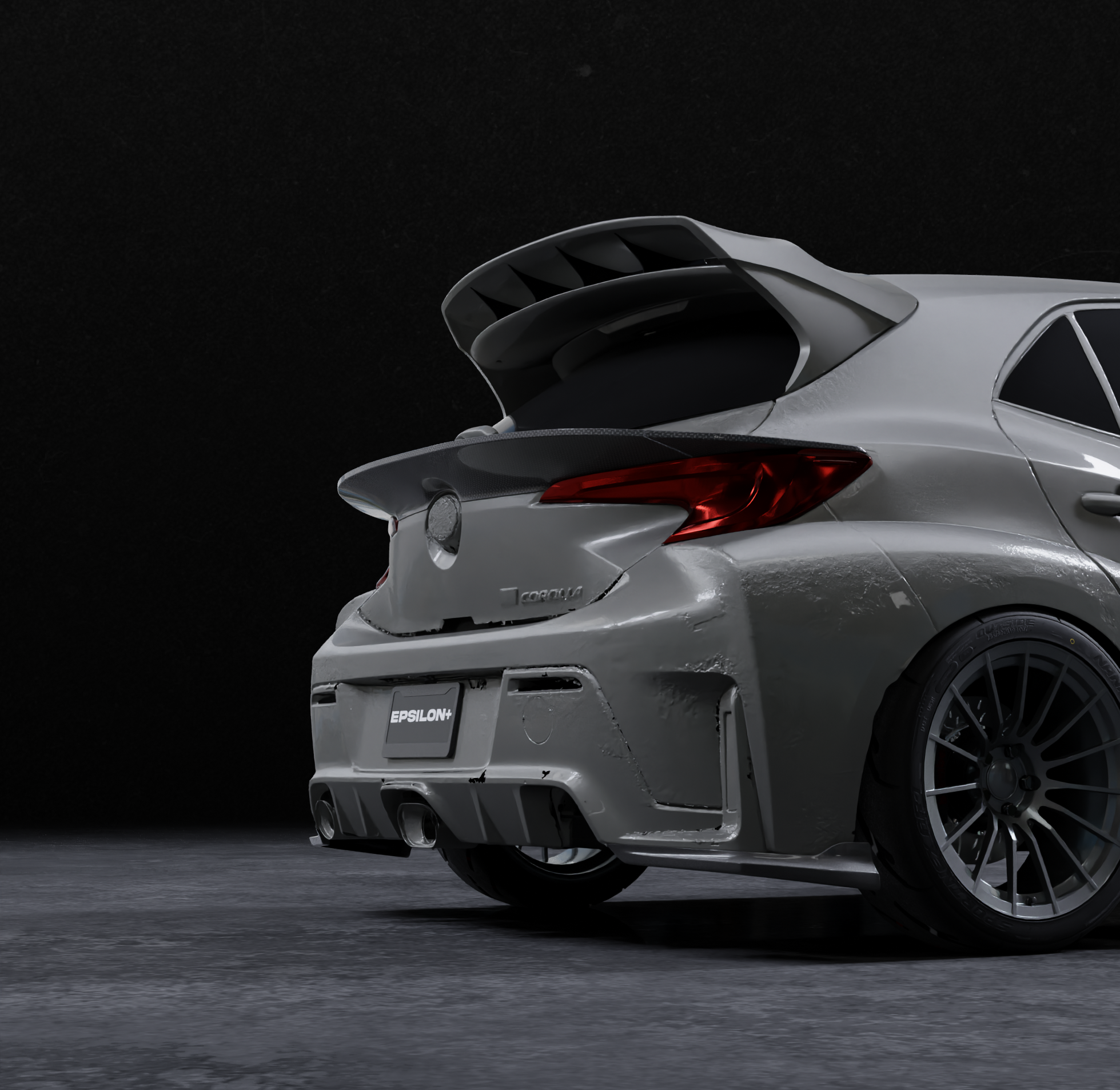 (PRE-ORDER) Mid Wing – TOYOTA COROLLA HATCHBACK (E210, 2019-2025+)