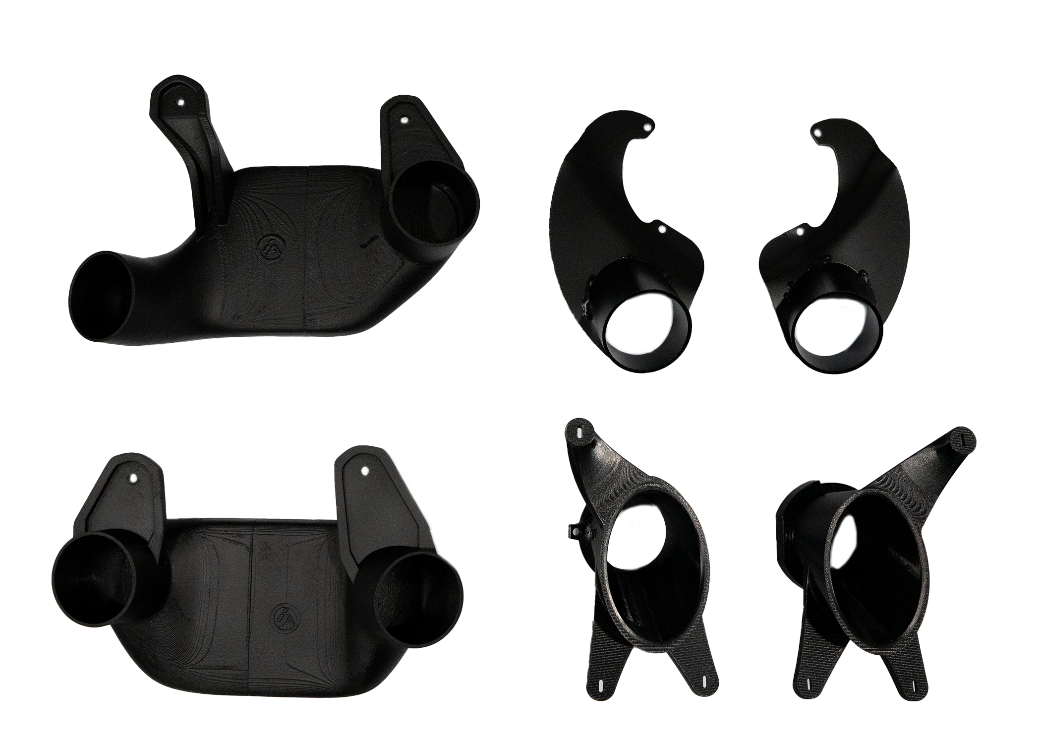 Pancake and bumper duct components for the Civic Coupe FG2 brake duct kit