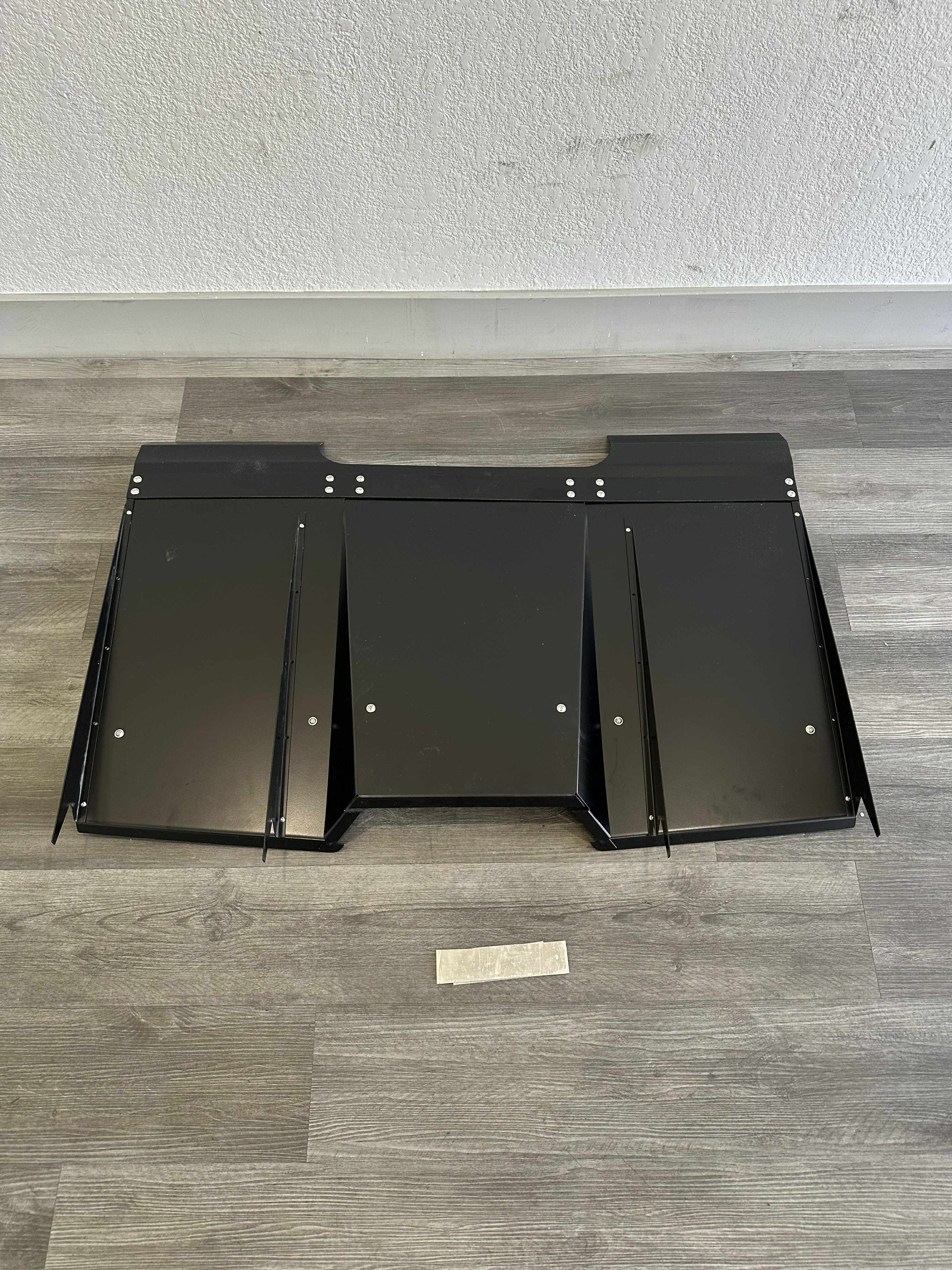 Epsilon+ V1C+ diffuser panels and fins laid out before assembly