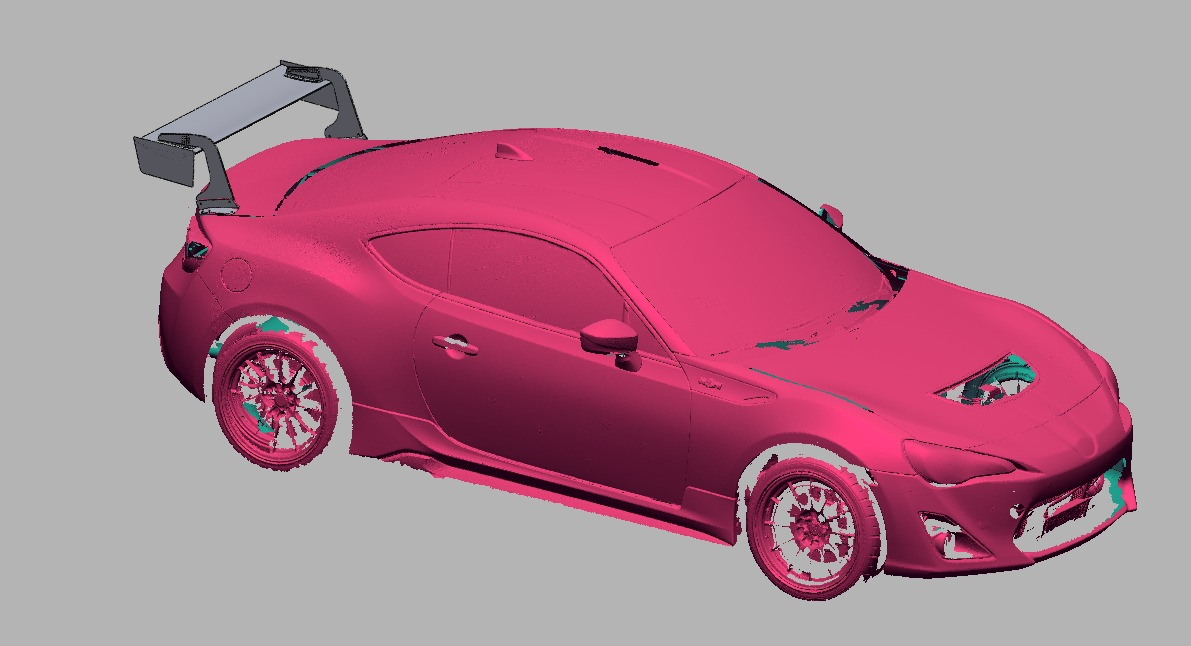 ZN6 with the 47.5" swan-mount TC Wing, elevated front three-quarter render showing wing span