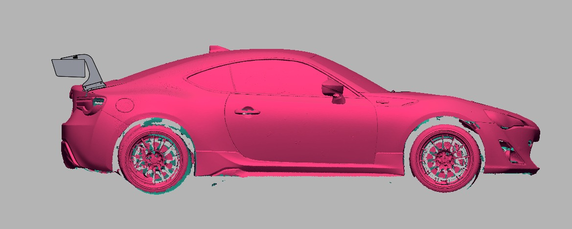Side profile of the ZN6 showing 47.5" swan-mount TC Wing height and rearward position