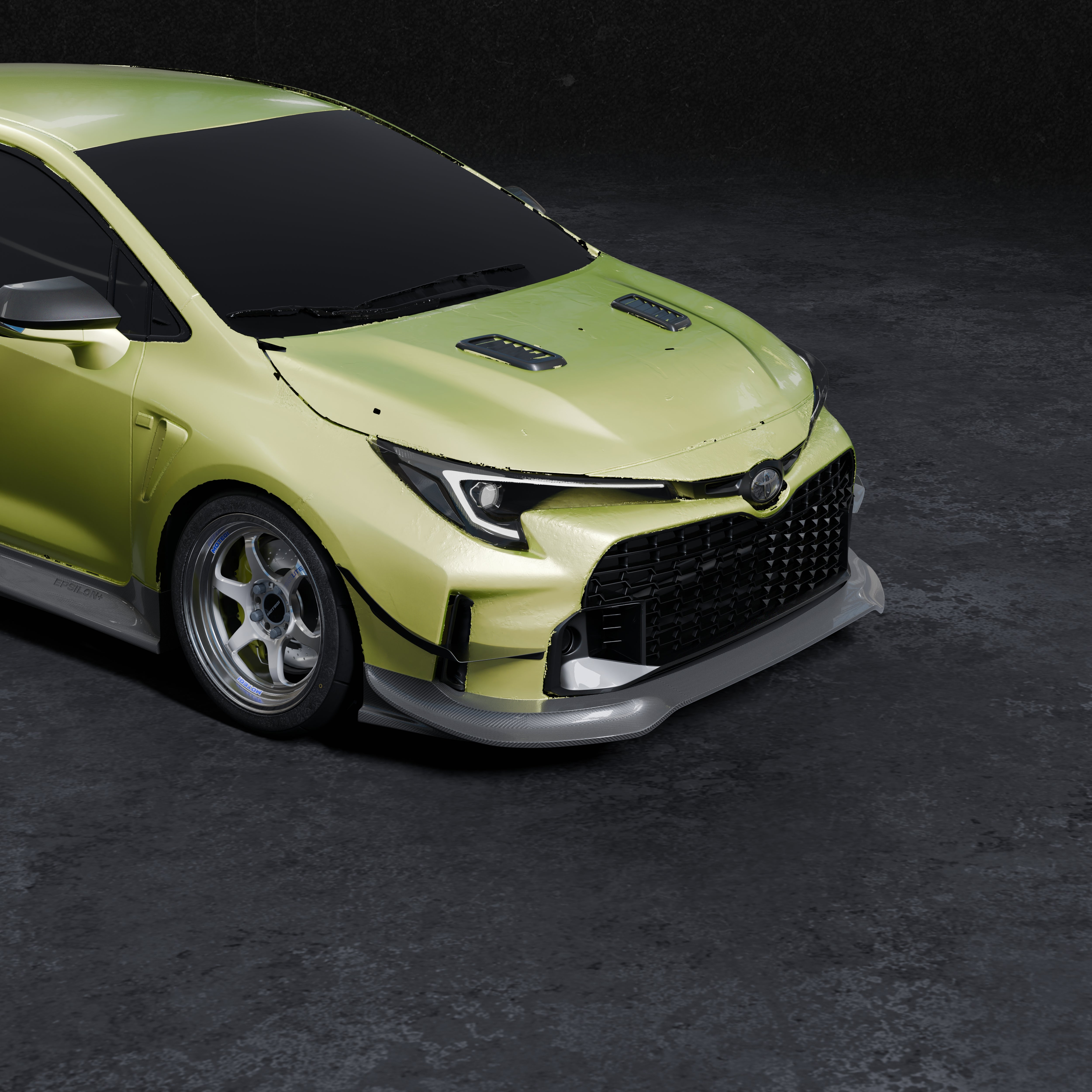 (PRE-ORDER) Front Lip V2 – TOYOTA GR COROLLA (E210, 2023-2024)