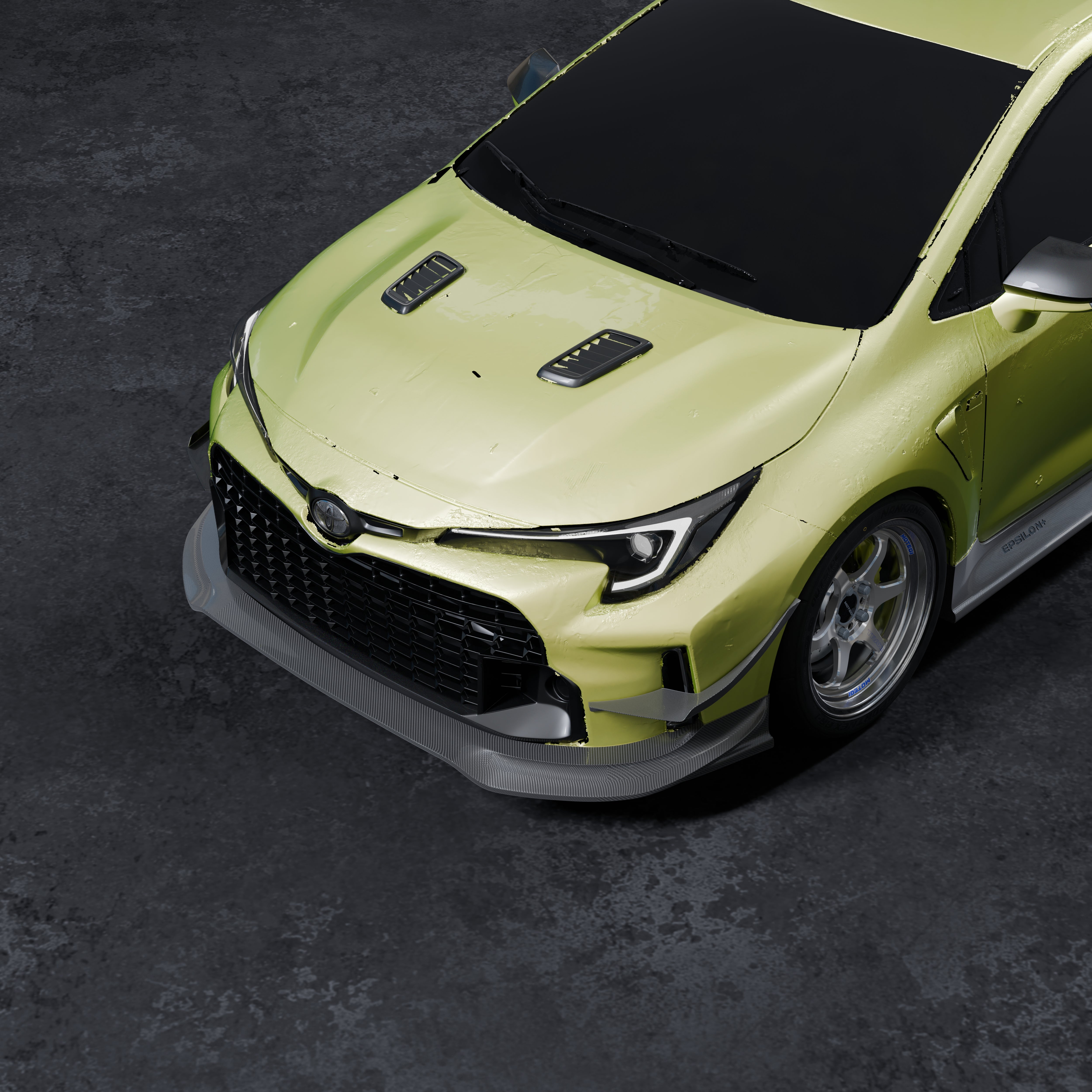 (PRE-ORDER) Front Lip V2 – TOYOTA GR COROLLA (E210, 2023-2024)