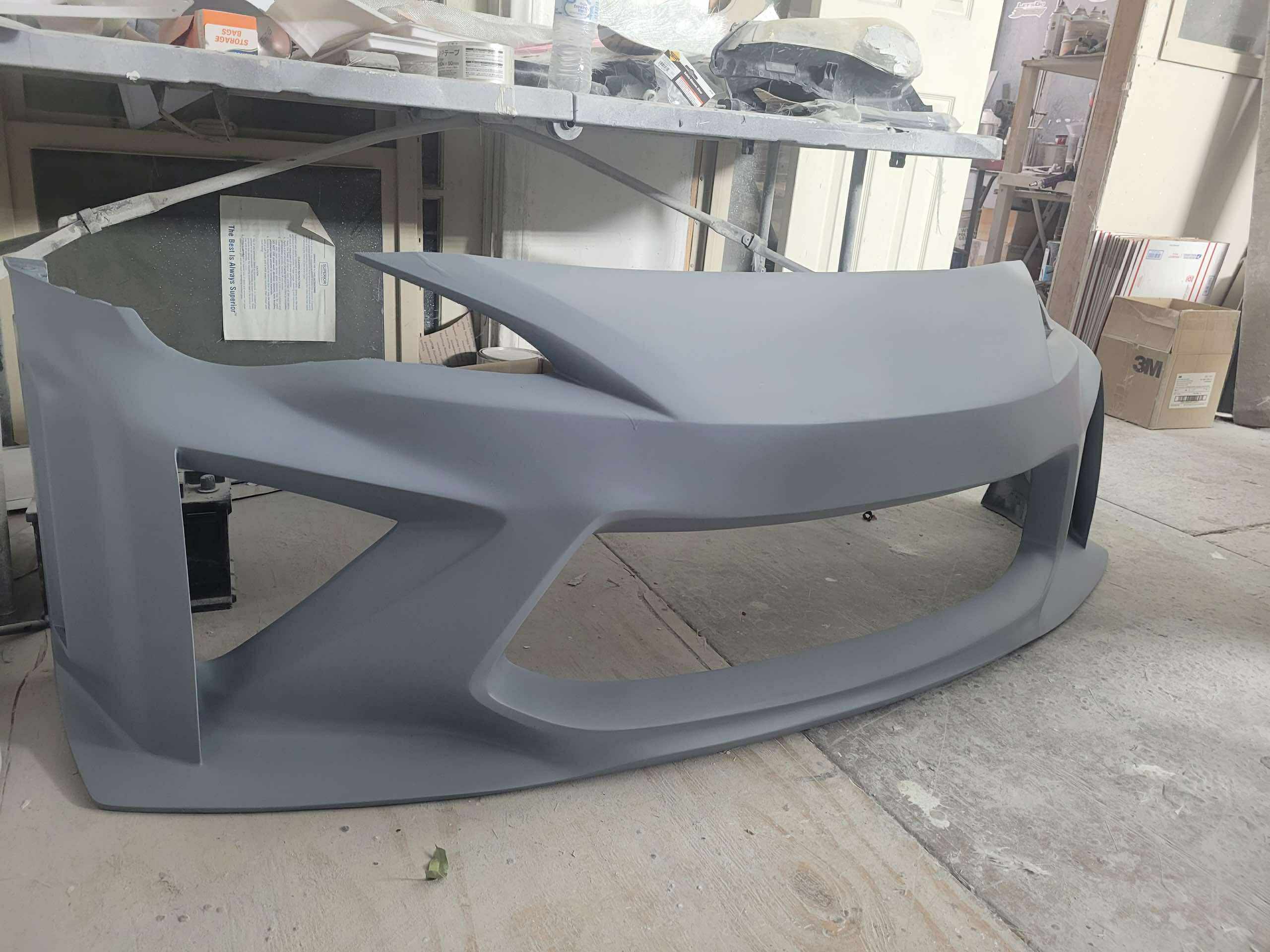 The Epsilon+ front bumper for the GT86 shown as a raw unpainted part
