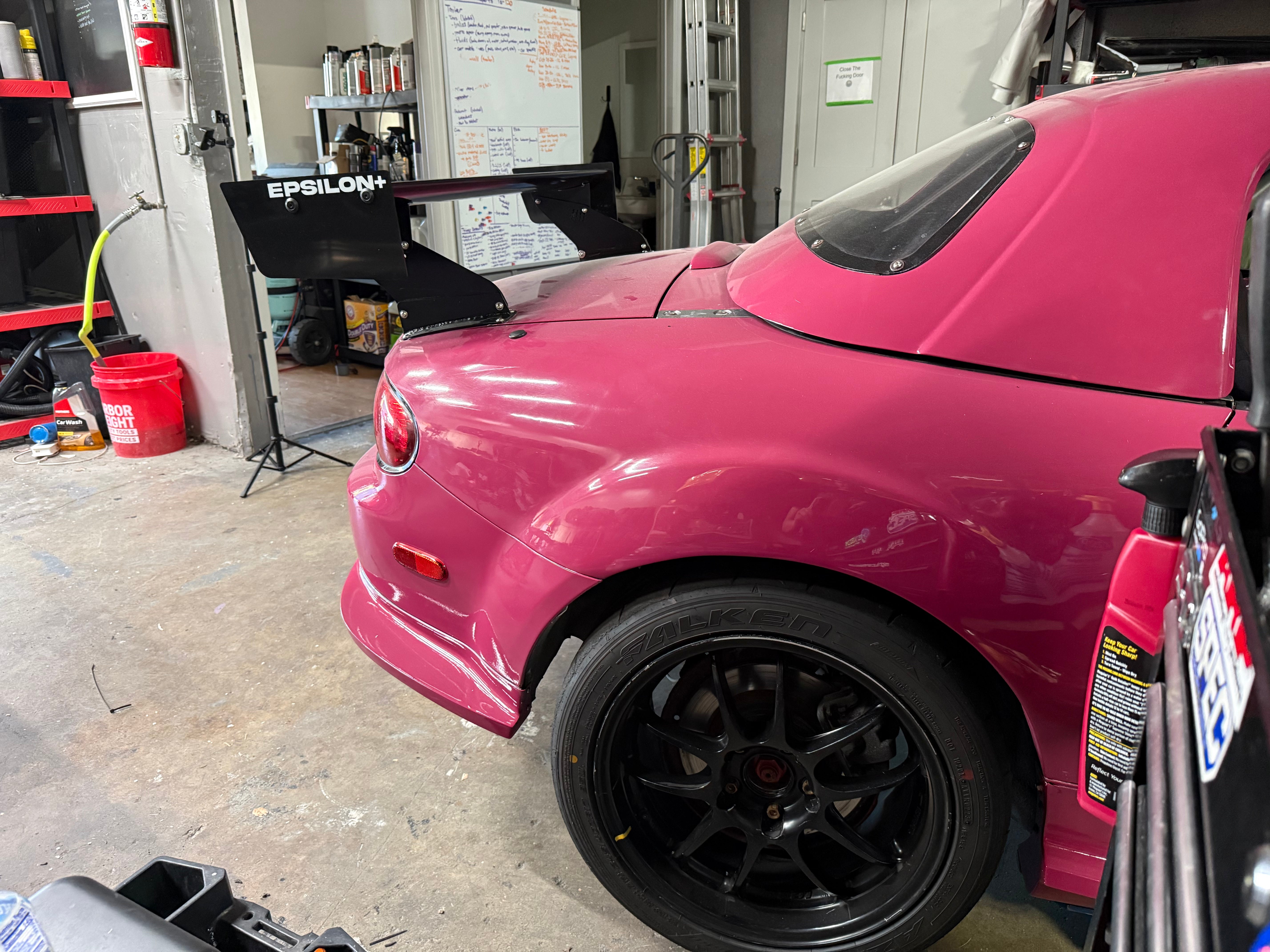 Epsilon+ TC Wing installed on Mazda Miata NC, side view
