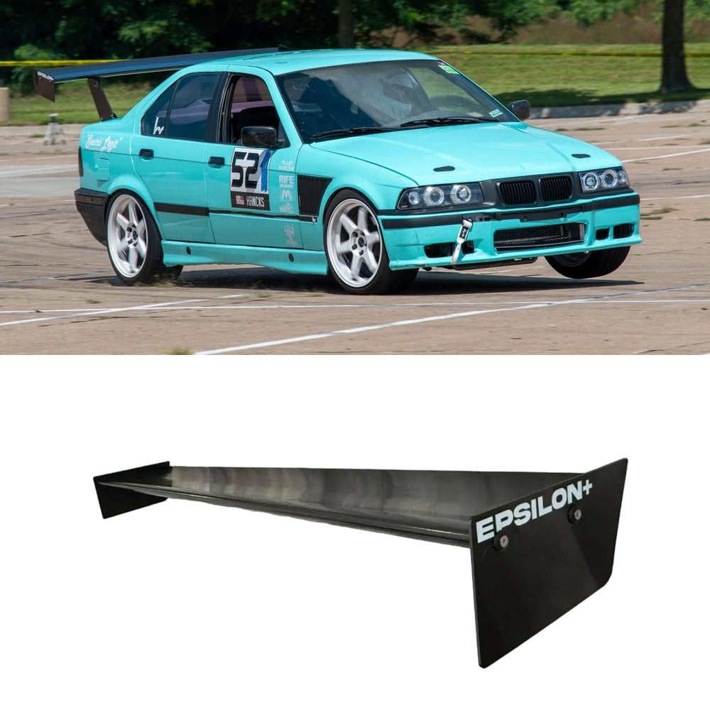 BMW E36 with the Epsilon+ TC Wing installed, shown above the TC Wing airfoil