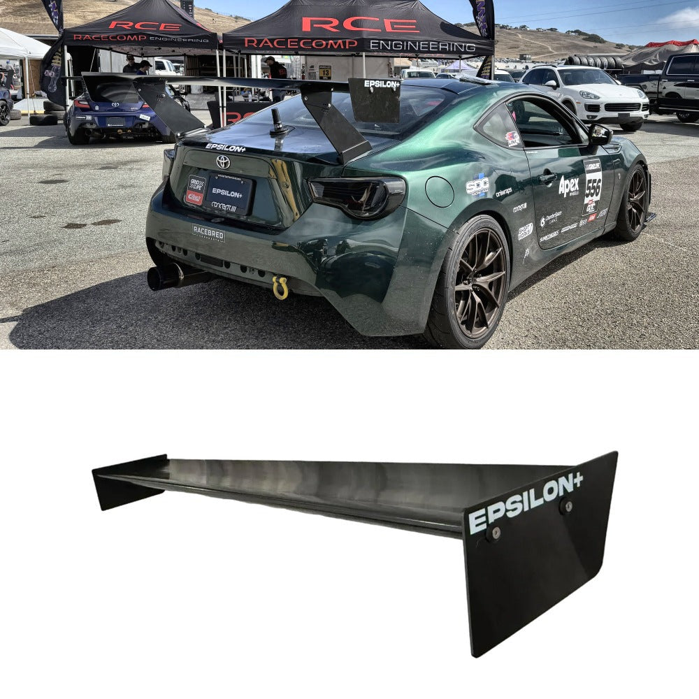 Toyota GT86 / Scion FR-S (ZN6) with the Epsilon+ TC Wing at Laguna Seca, shown above the TC Wing airfoil