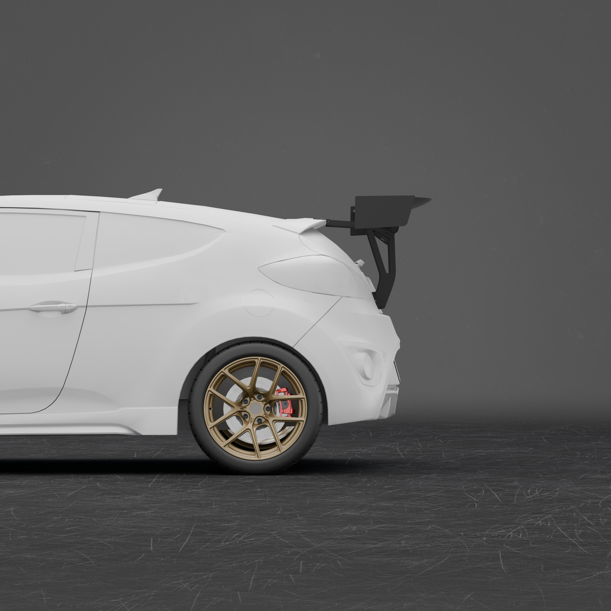 Epsilon+ GT Wing on Hyundai Veloster FS — side profile view