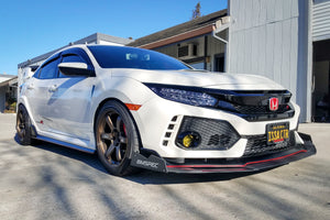 Civic type deals r front splitter