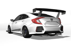 EPSILON+ GT Wing – Honda Civic Si Sedan (FC1, 2017-2021)