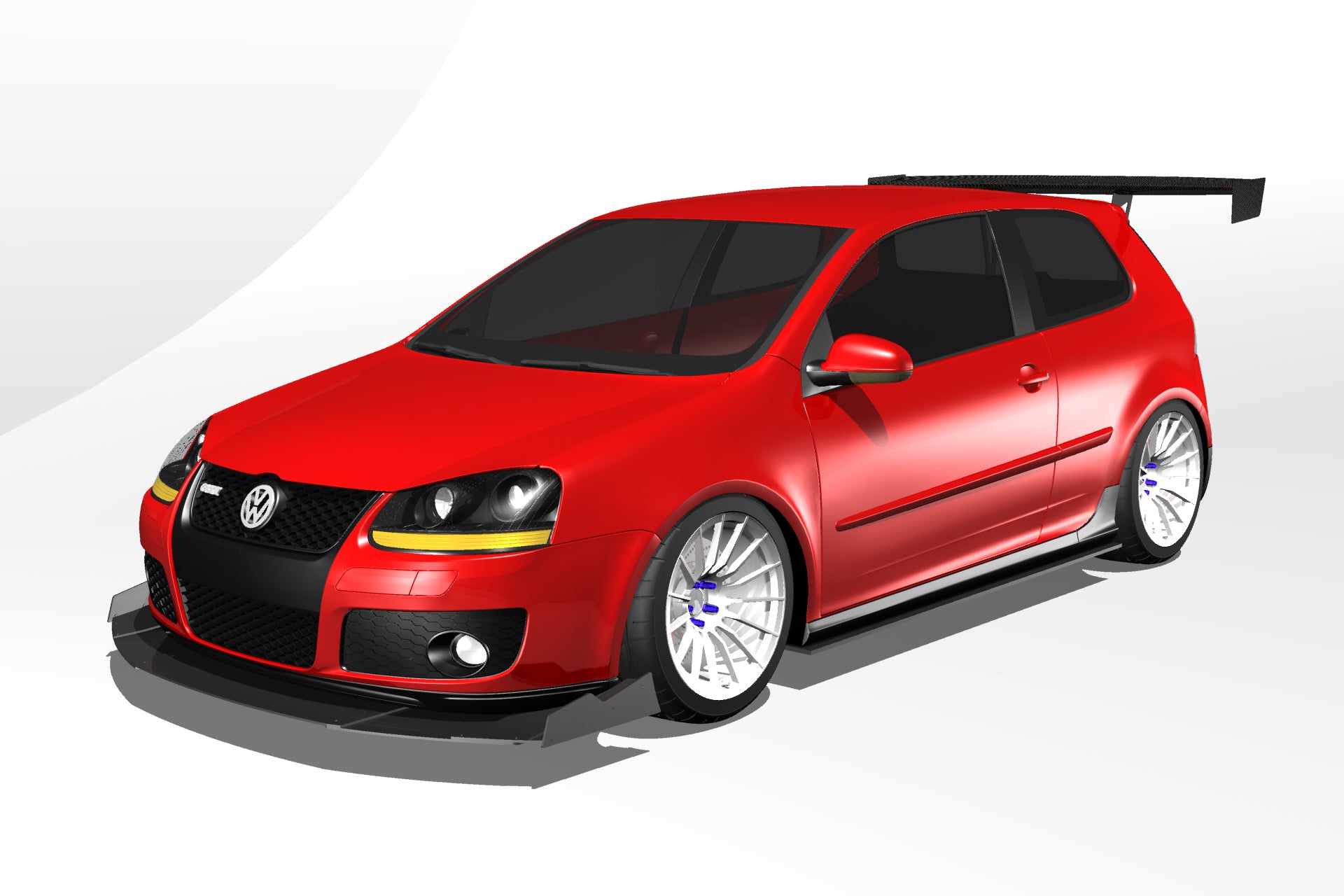 Hatch Mount Wing for VW Golf / GTI (MK5)