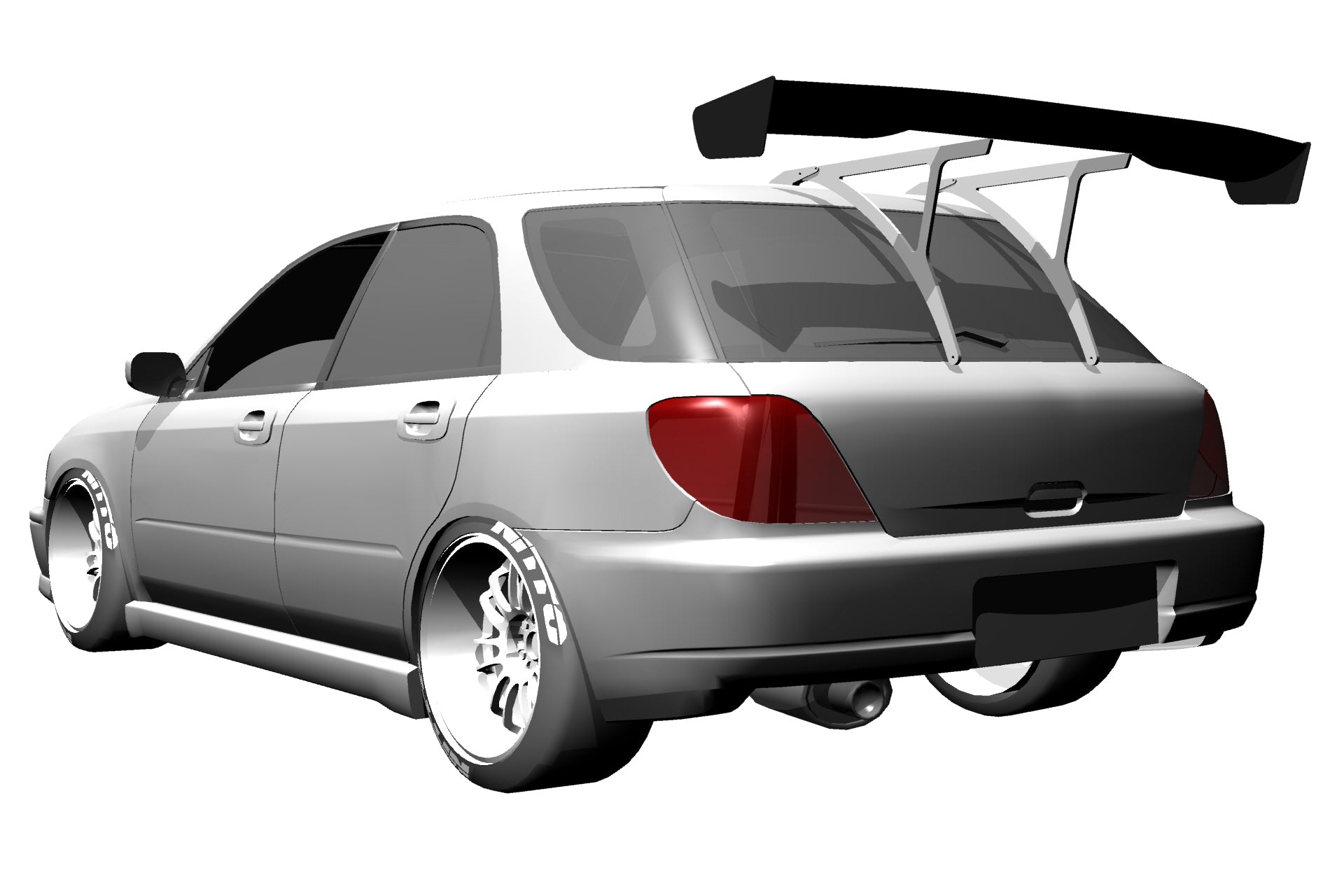 GT Wing – Subaru Impreza Hatchback (GG, 2001-2007)