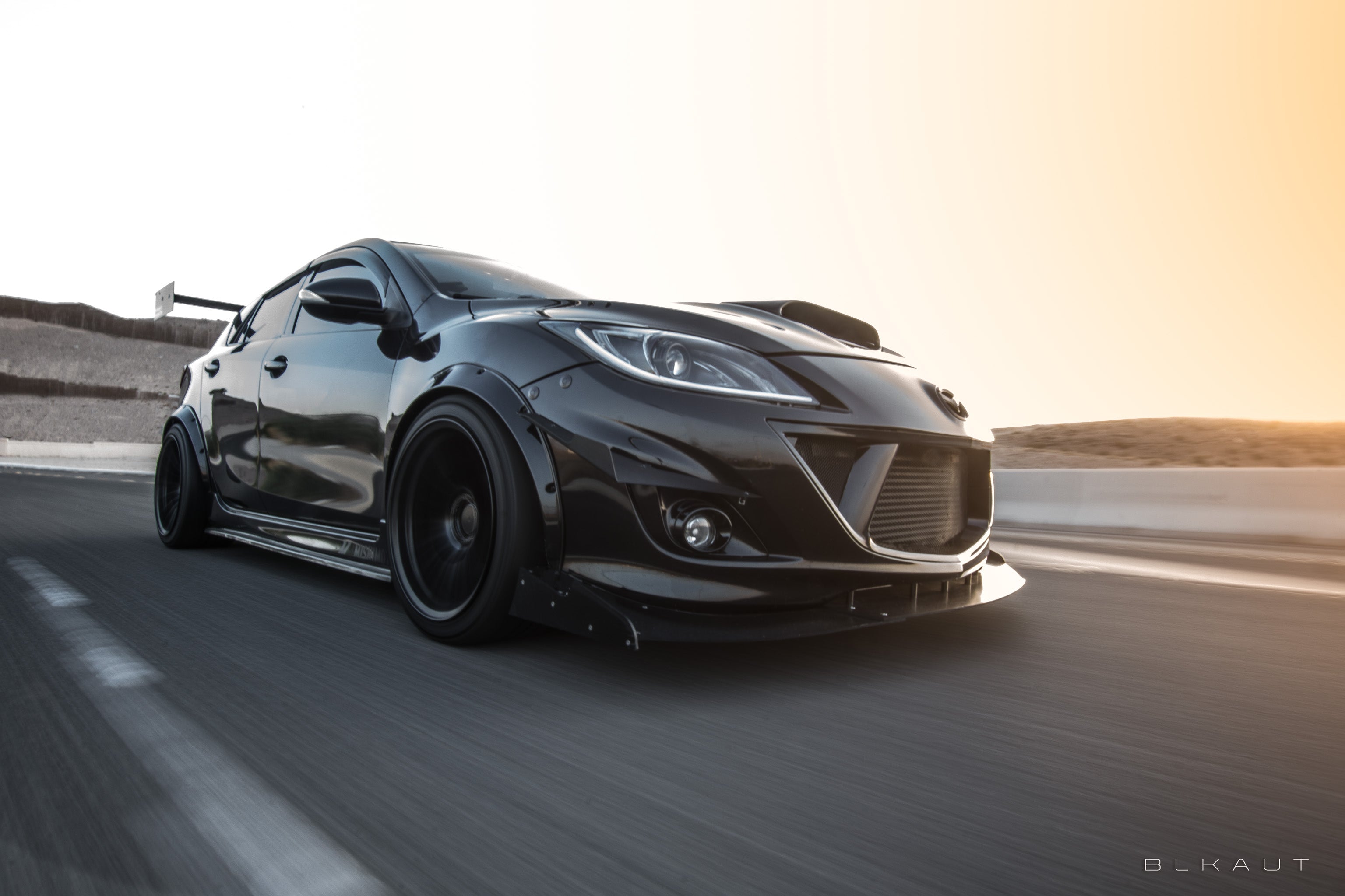 Front splitter for Mazdaspeed3 Gen2 (BL, 2010-2013)