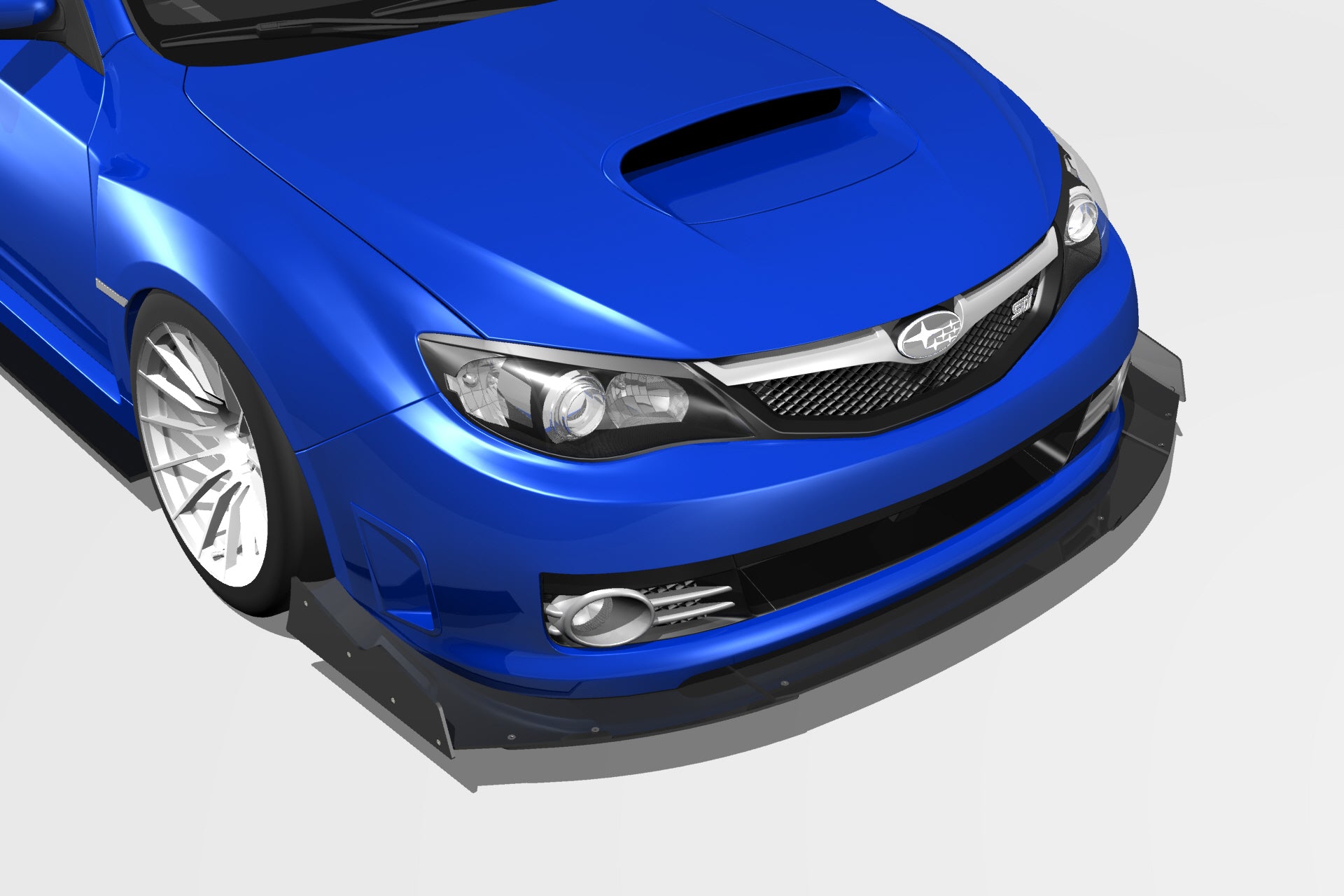 Front splitter for Subaru WRX/STI (GV, 2011-2014)