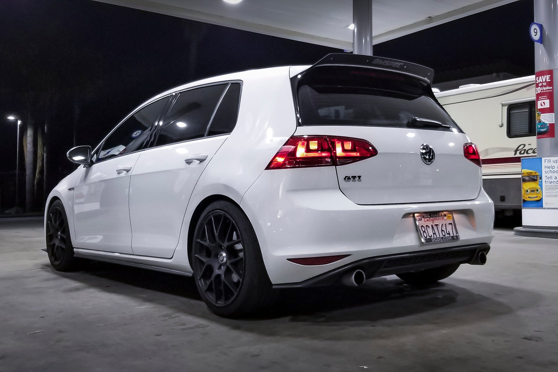 Rear spoiler extension for Volkswagen Golf GTI (Mk7, 2014-2021)